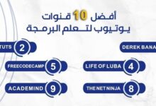 أفضل 10 قنوات على اليوتيوب لتعلم البرمجة